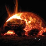 Handmade-Oven-with-Fire-Inshide-Night
